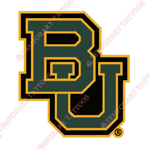 Baylor Bears 2005 Pres Wordmark Customize Temporary Tattoos Stickers NO.3771